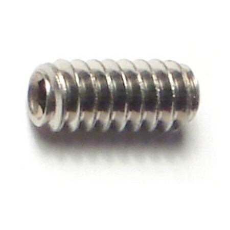 Midwest Fastener No. 6-32 x 5/16 18-8 Stainless Steel Coarse Thread Hex Socket Headless Set Screws 20PK 79222